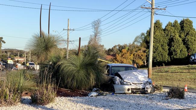 Two people have died following a two-car crash at Salamander Bay Pic: Peter Lorimer