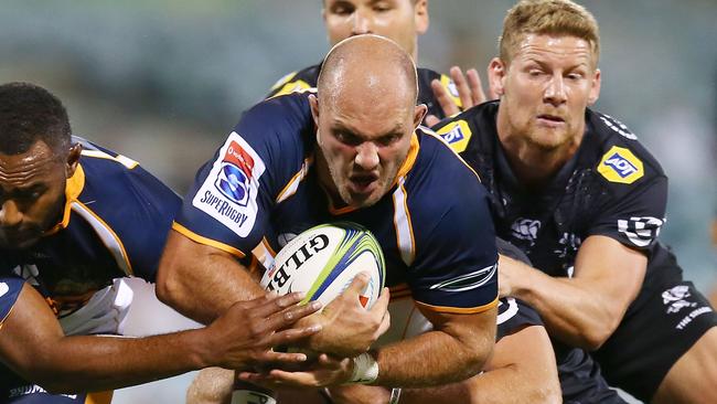 Brumbies backrower Lachlan McCaffrey could come in for David Pocock for Friday night’s clash against the Waratahs. Picture: Getty Images 