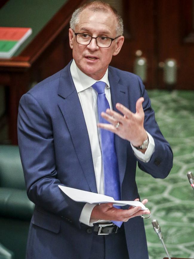 Premier Jay Weatherill during Question Time. Picture: Mike Burton