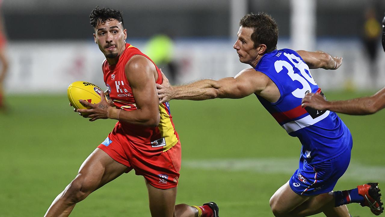 Izak Rankine kicked a stunning goal. Picture: Getty Images