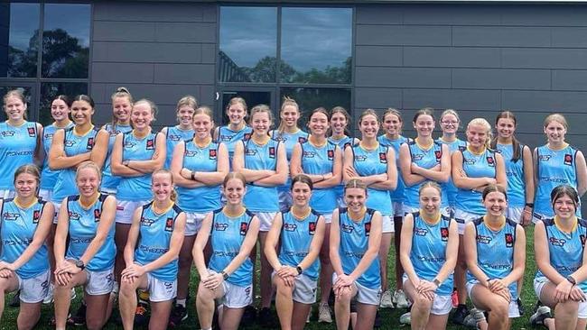 Supplied Editorial Bendigo Pioneers at the NAB League Girls testing day in December. Photo: Facebook.