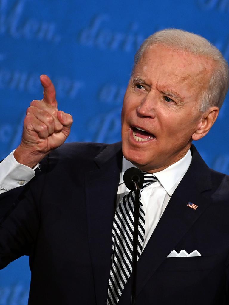 Democratic Presidential candidate Joe Biden told the President to ‘shut up’ during the debate. Picture: Jim Watson