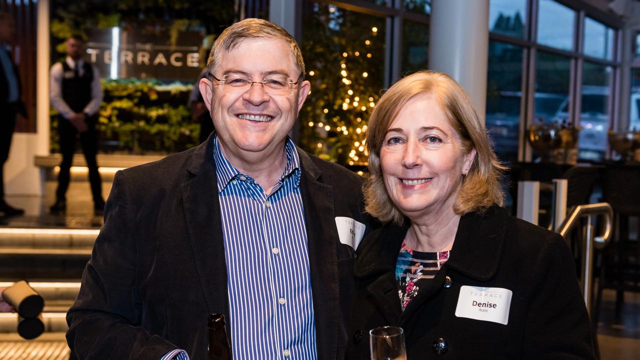 At the launch of the Terrace restaurant and outdoor space at the Southern Hotel are Eddie and Denise Roos.