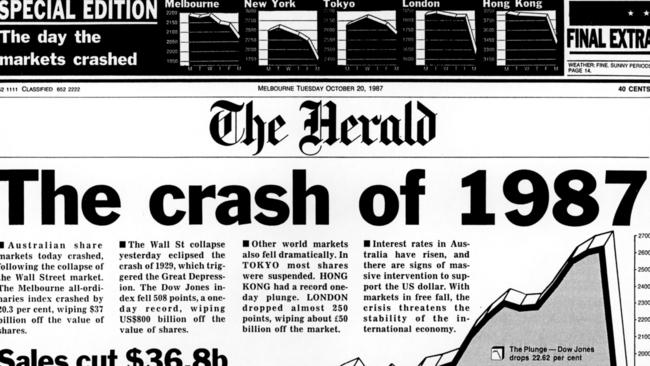 Stock Market Crash 1987, 30-year Anniversary | Herald Sun