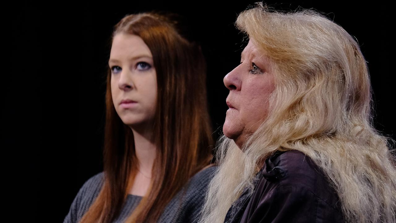 Sister Simone Hellyer and mother Val Hellyer speak about their son and brother Brendon Farrell. Picture: Luis Ascui / NCA NewsWire