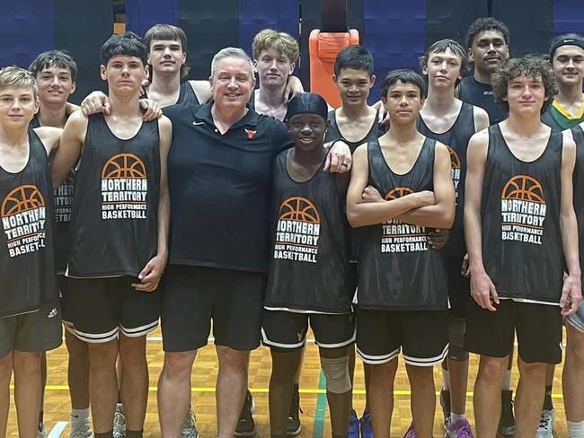 The under-16s boys squad heading to the national championships to represent the NT. Picture: Basketball NT