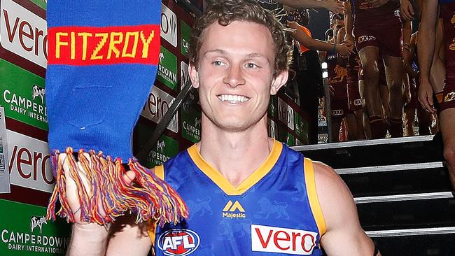 Ryan Lester after his 100th game. Picture: Getty Images