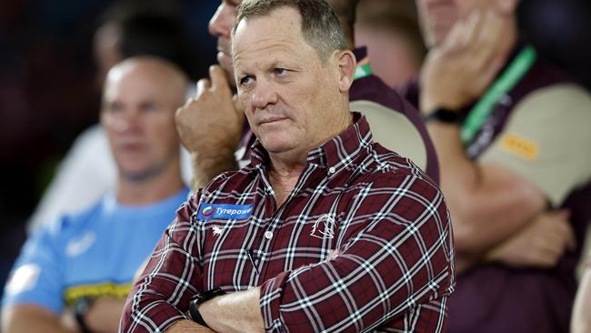 Kevin Walters watches on after Brisbane’s grand final defeat. Picture: Adam Head