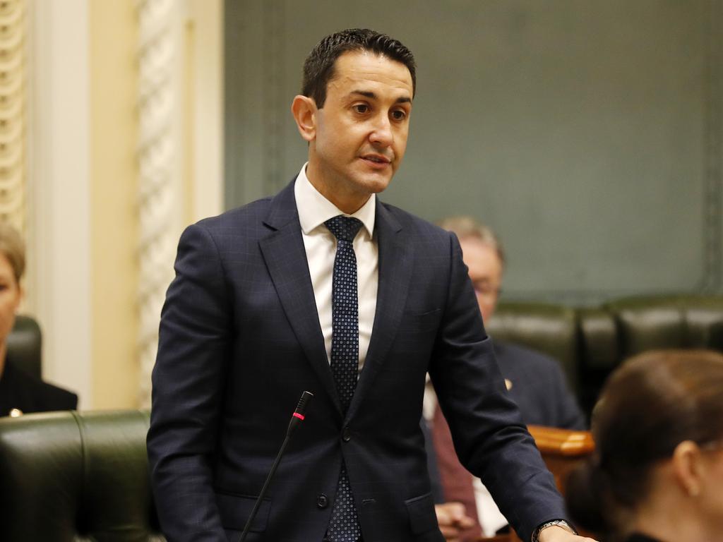 Opposition Leader David Crisafulli pictured at Queensland Parliament. Picture: NCA NewsWire / Josh Wonning