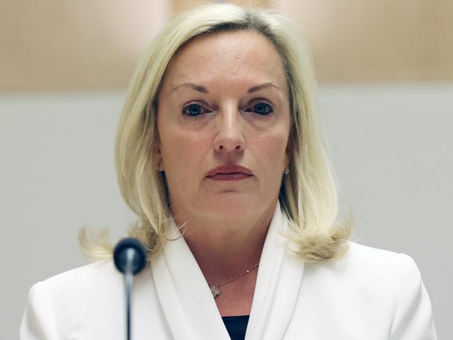 CANBERRA, AUSTRALIA - NewsWire Photos APRIL, 13, 2021: Former CEO of Australia Post Christine Holgate during a Public Hearing at Parliament House in Canberra. Picture: NCA NewsWire/Gary Ramage