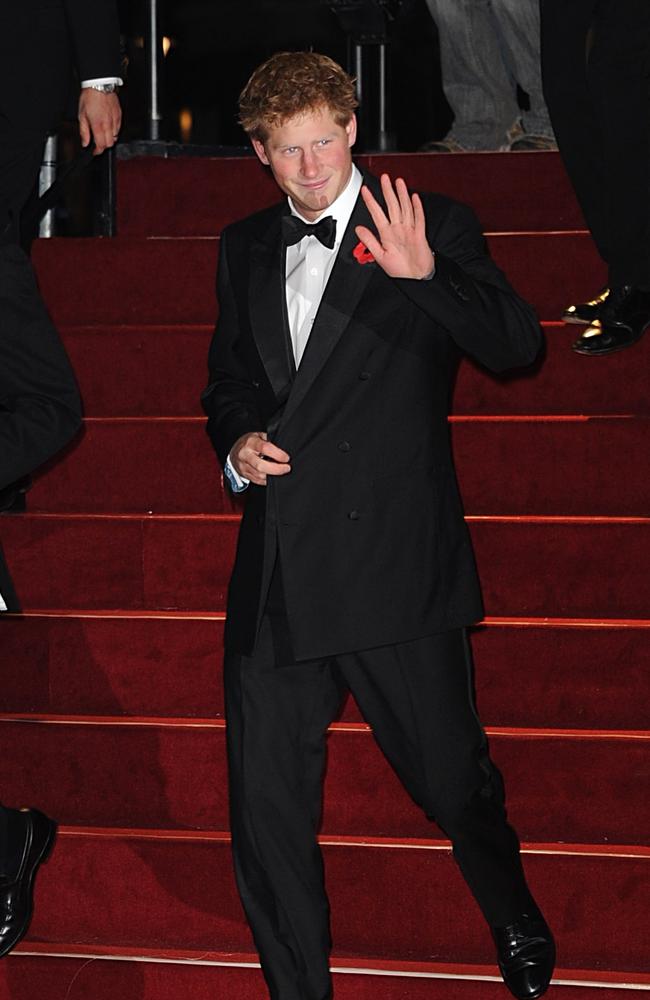 Prince Harry arrives for the World premiere of 'Quantum Of Solace'. Picture: Getty