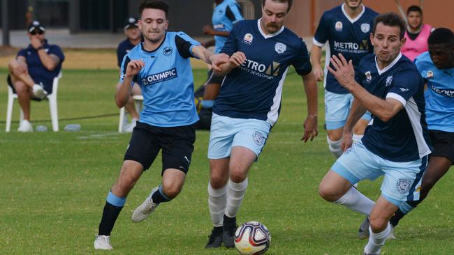 Vipers playmaker Nick Stefanopoulos scored a hat-trick in the State League Two club’s FFA Cup SA demolition of Noarlunga United. Picture: AAP Image/Brenton Edwards