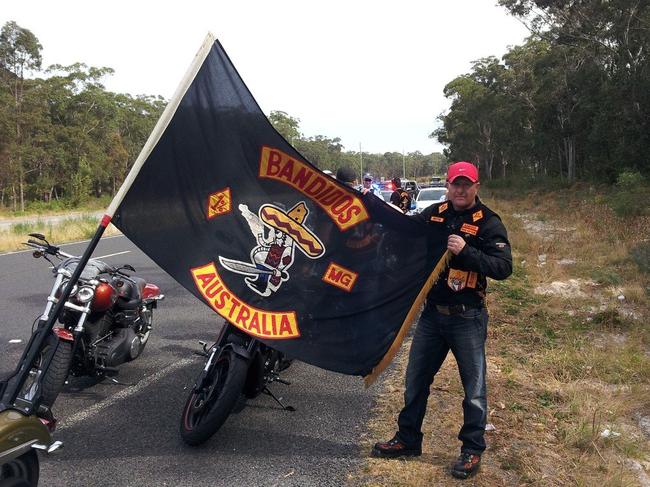 Bandidos president Bradley John Duff (pictured) has been charged with cultivating a huge cannabis farm in Coolah, north of Mudgee. Picture: Supplied.