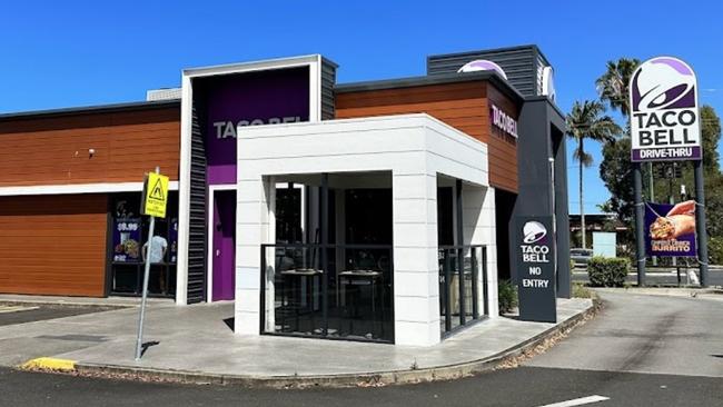 The attack began in the car park of Taco Bell at Ballina in northern NSW. Picture: Google Maps