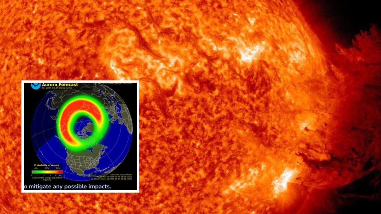 Intensywna burza geomagnetyczna, która uderza w Ziemię po koronalnym wyrzutze masy ze Słońca