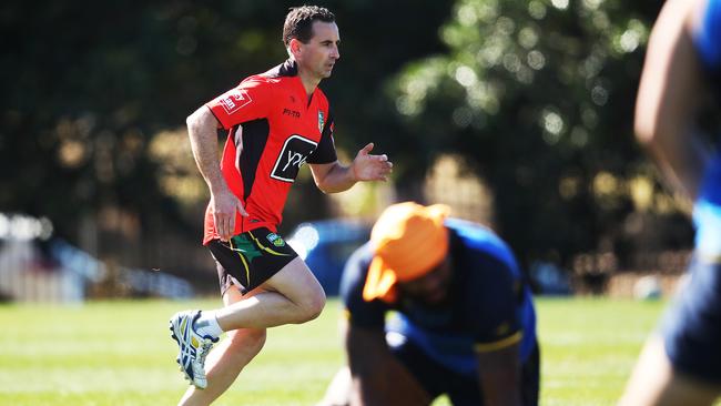 Referee Gerard Sutton at Eels training ahead of their final with Storm. Picture. Phil Hillyard