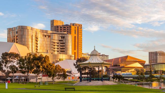 Adelaide’s apartment values are up to, driven in part by the rapidly changing face of the city. Photo – Michael Waterhouse/Tourism SA