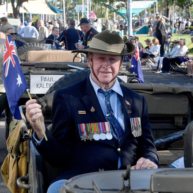 Anzac Day 2025. Strand parade in Townsville. Snowy Morgan. Picture: Evan Morgan