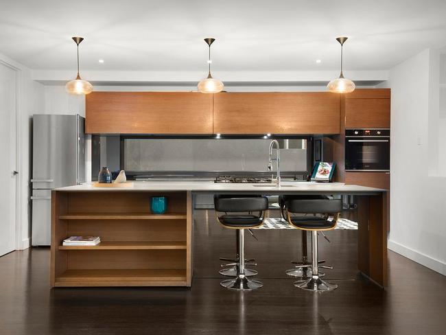 The designer kitchen is fully imported from Italy. Picture: Alexkarbon Real Estate
