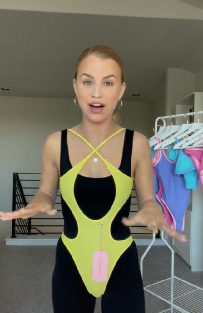 One woman said the item was ‘completely see-through’ and she was unable to wear on camera without something underneath. Picture: TikTok