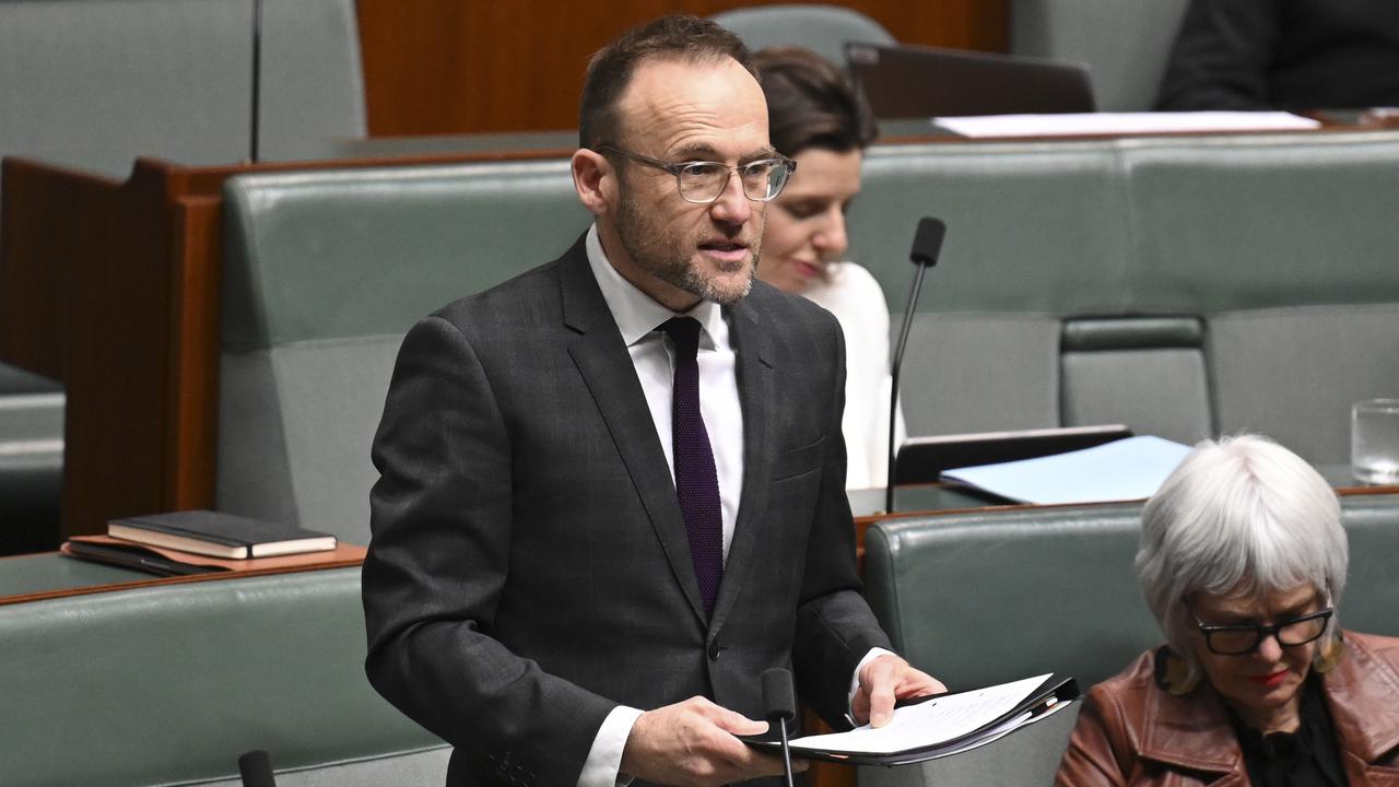 Leader of the Australian Greens Adam Bandt at Parliament House in Canberra. Picture: NewsWire / Martin Ollman