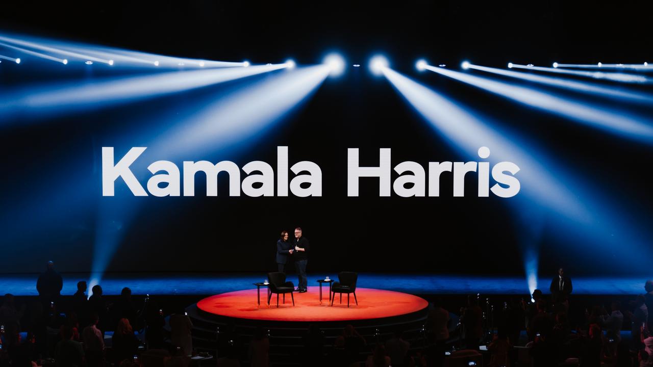 Ms Harris was interviewed on-stage by AREC founder John McGrath