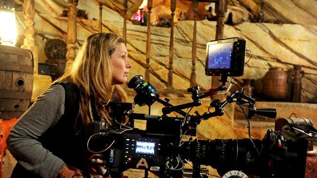 Cash will be available to help local screen productions get started, while talks are going on to lure major productions back to Australia. Camera operator Miranda Porter on the set of Mako Island of secrets at Village Roadshow studios. Picture: John Gass