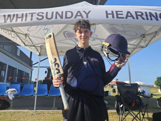 Mackay-Whitsunday's Matthew Logan has had an impressive season so far for his local club Proserpine. Picture: Mackay-Whitsunday Cricket Facebook.