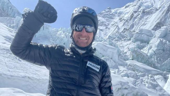 Australian climber Jason Bernard Kennison, 40 has died on Everest after becoming unwell on Friday. Picture: Supplied