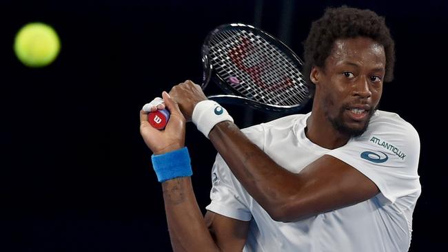 Gael Monfils of France during the Australian Open this year. Picture: AFP Photo/Paul Crock