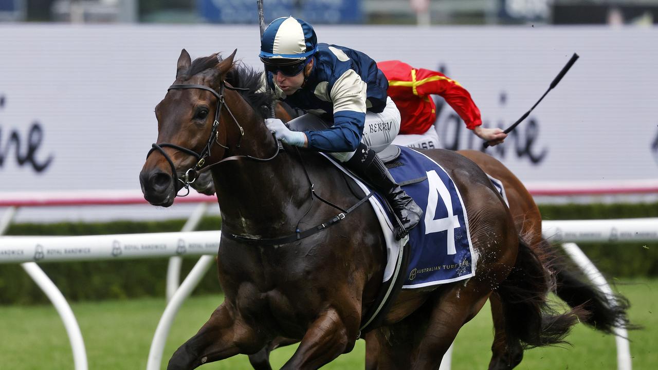 Gringotts wins the Big Dance at Randwick on Tuesday. Picture: Sam Ruttyn.