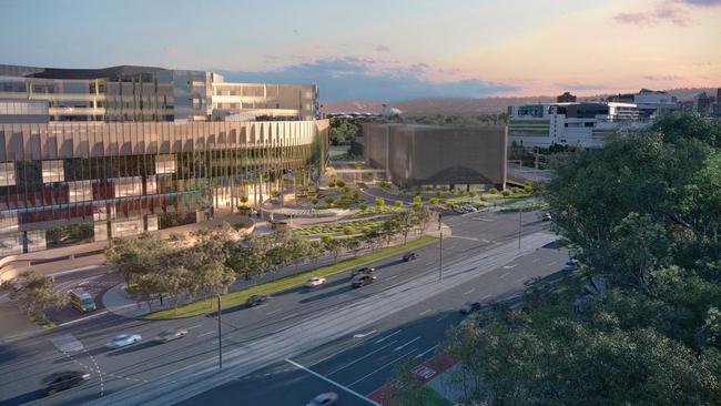 Updated artist impressions of the new Women’s and Children’s Hospital show how it will look. Supplied