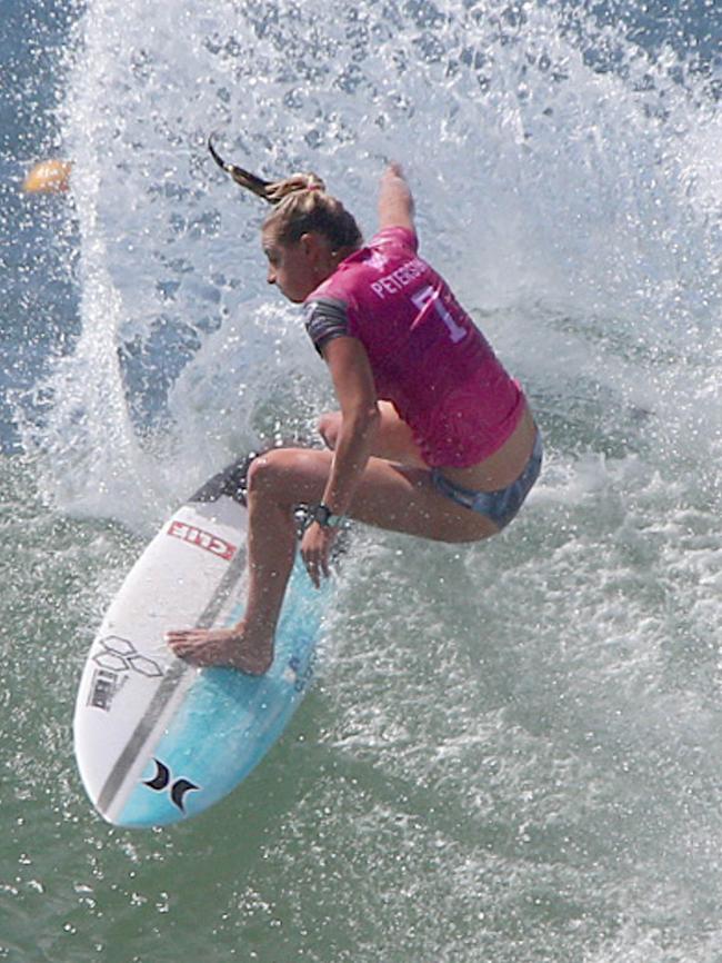 Lakey Peterson at the Roxy Pro.