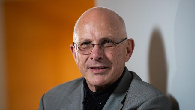 Portraits of composer Nigel Westlake taken at The Concourse Theatre, Chatswood, on 24th August 2018.  Westlake, the composer of the score to the film 'Babe', is working with Willoughby Symphony. (AAP Image / Julian Andrews).