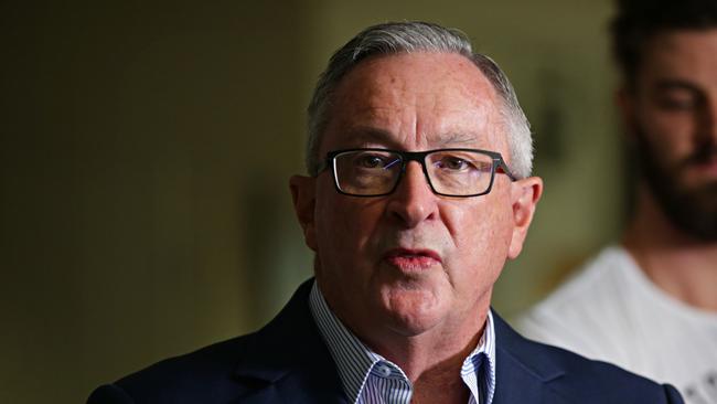 Health Minister Brad Hazzard wants NSW Labor to stop to put ‘pussyfooting’ on pill testing. Picture: Adam Yip