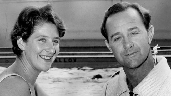 Dawn Fraser with her swimming coach and long-time friend, Harry Gallagher in 1967.