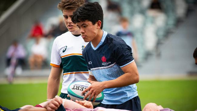 Hwi Sharples was a standout in the Tahs win over the Queensland Reds in their U18 clash. Picture courtesy of Tom Primmer/QRU.