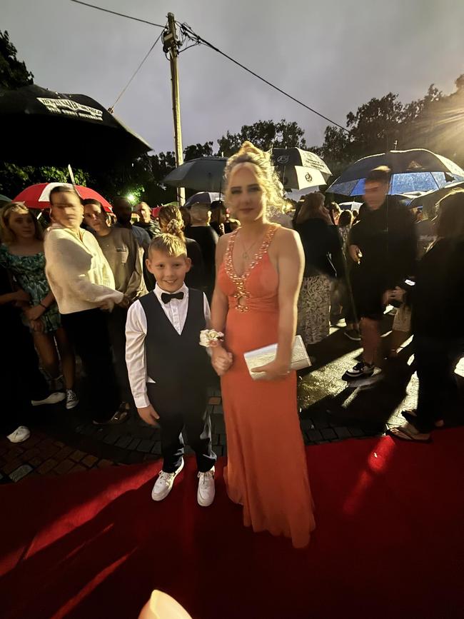 Students arrive at the Hervey Bay State High School formal.