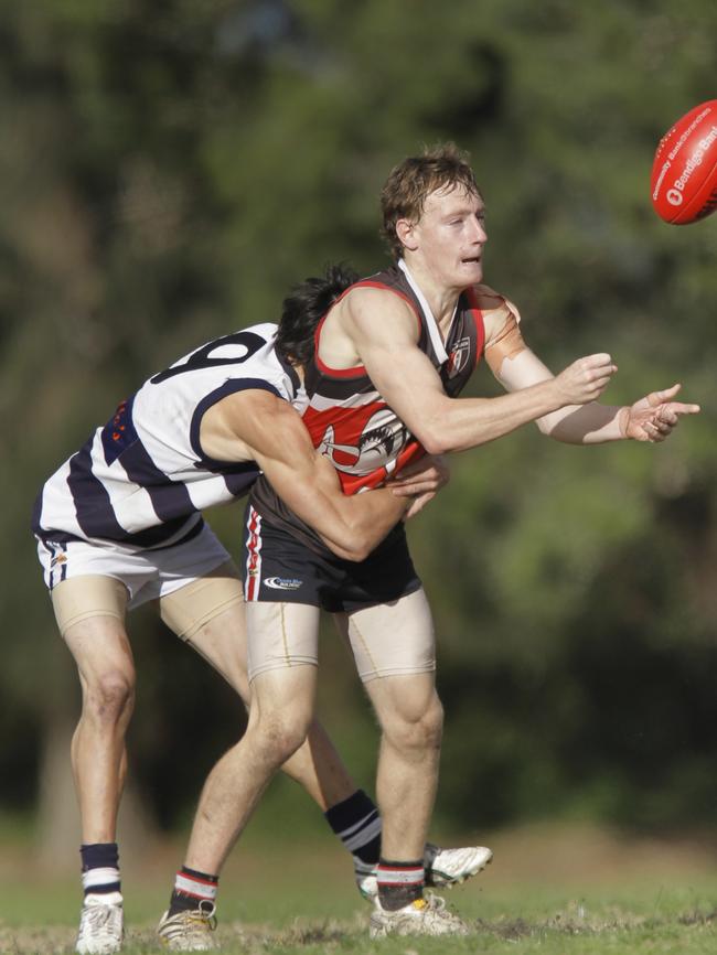 Jackson Casey plays for Bonbeach in 2010.