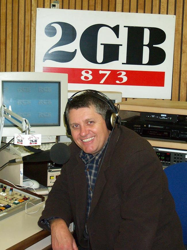 Ray Hadley in 2001 at the 2GB studios.