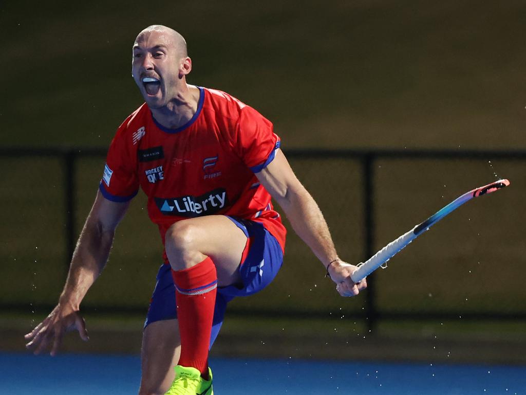 Adelaide Fire player Landon Morley. Picture: David Mariuz/ Hockey Australia