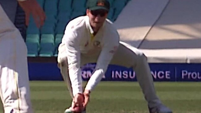 Catch or no catch? Steve Smith has again been denied a catch by the third umpire.