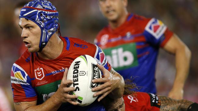 The one that got away ... the sight of Kalyn Ponga in Knights colours adds to Cowboys pain. Picture: AAP/Darren Pateman.