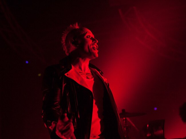 Keith Flint, at Hordern Pavilion in Sydney in 2013, was one of British music’s biggest icons. of The Prodigy. Picture: Adrian Fowler