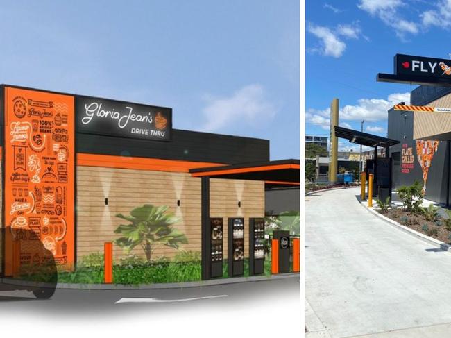 Oporto and Gloria Jean's are looking to build drive-thrus on George and Cambridge Streets in Rockhampton.