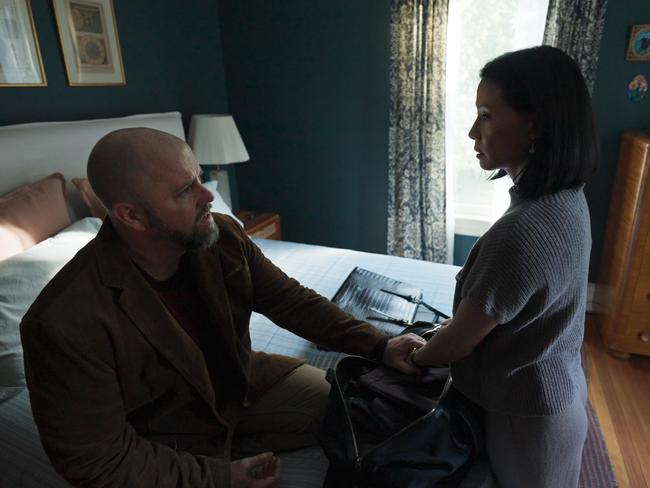 Chris Sullivan and Lucy Liu in Steven Soderbergh’s Presence.