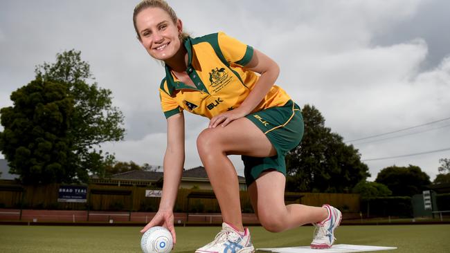 Sunbury bowler Carla Krizanic is representing Australia at the world bowling championships. Picture: Kylie Else