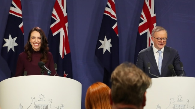 New Zealand Prime Minister Jacinda Ardern welcomed Prime Minister Anthony Albanese acknowledgement of the complaints about Section 501 deportations. Picture: Lisa Maree Williams/Getty Images