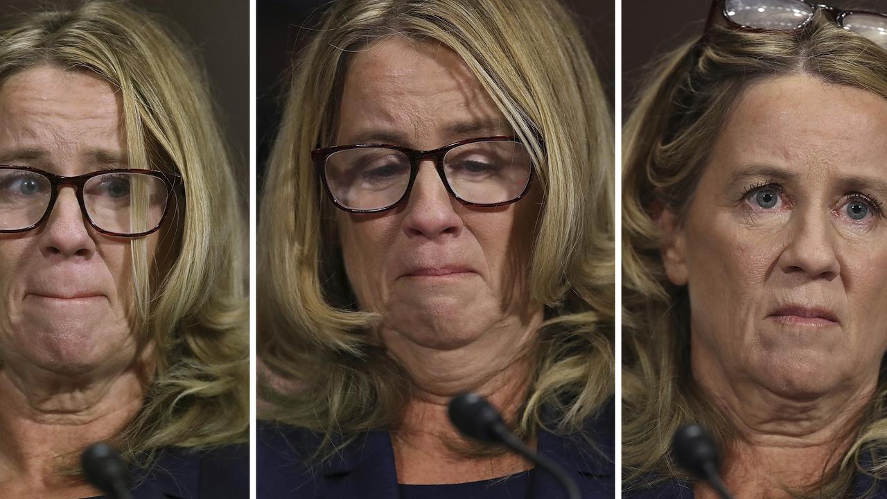 Some, like Ms Powell, felt Dr Ford’s emotions were not genuine. Pic: AP