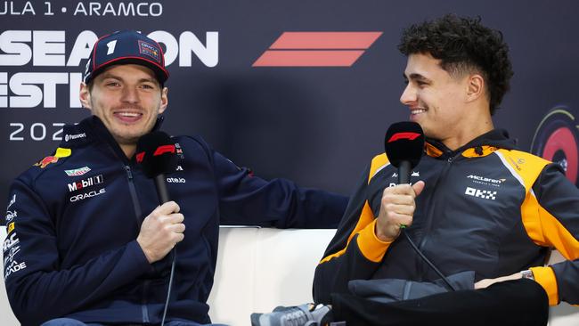 Verstappen and Norris. Photo: Getty Images